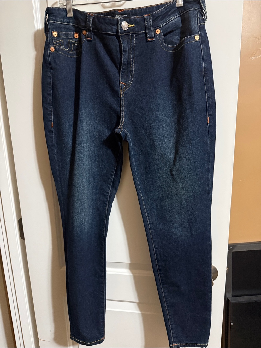 True Religion Women's Dark Indigo Skinny Jeans